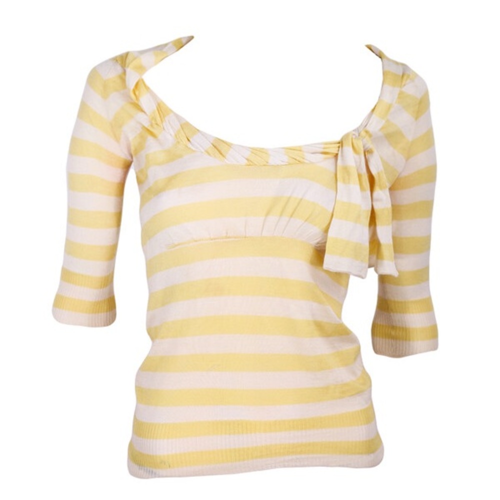 LOUIS VUITTON Cashmere Silk Striped Top ☀️